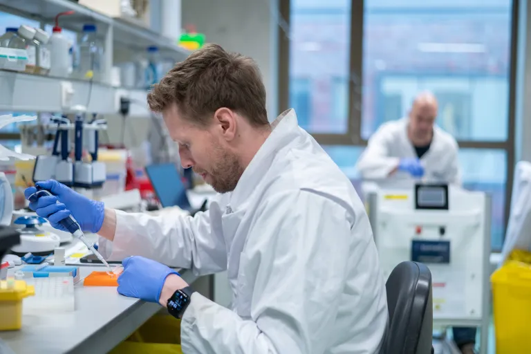Research in lab