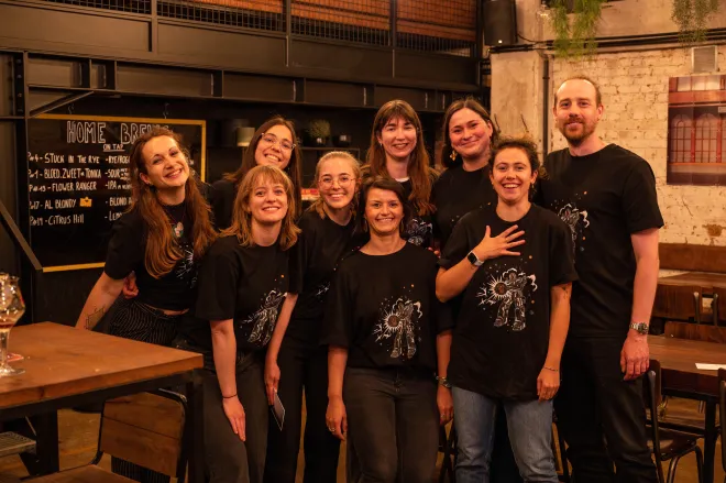 The Organizing Committee of the Pint of Science events in Antwerp