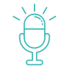 VIB podcast series icon blue